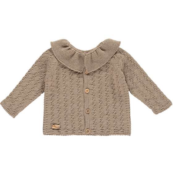 Camel baby cardigan