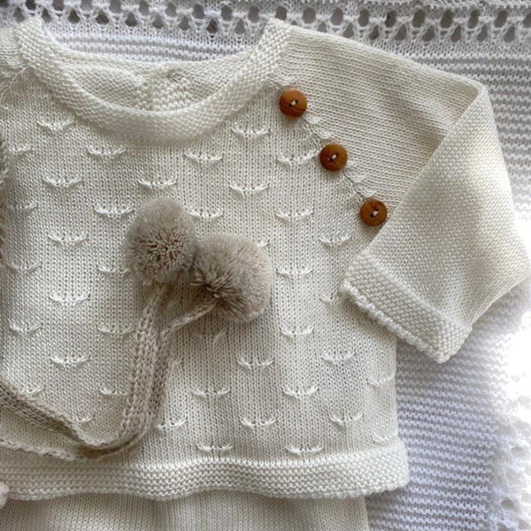 Baby two piece outfit white – Spanish baby and children's clothes