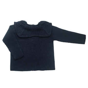 Navy waves pullover