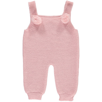 Dusty pink romper with pompoms