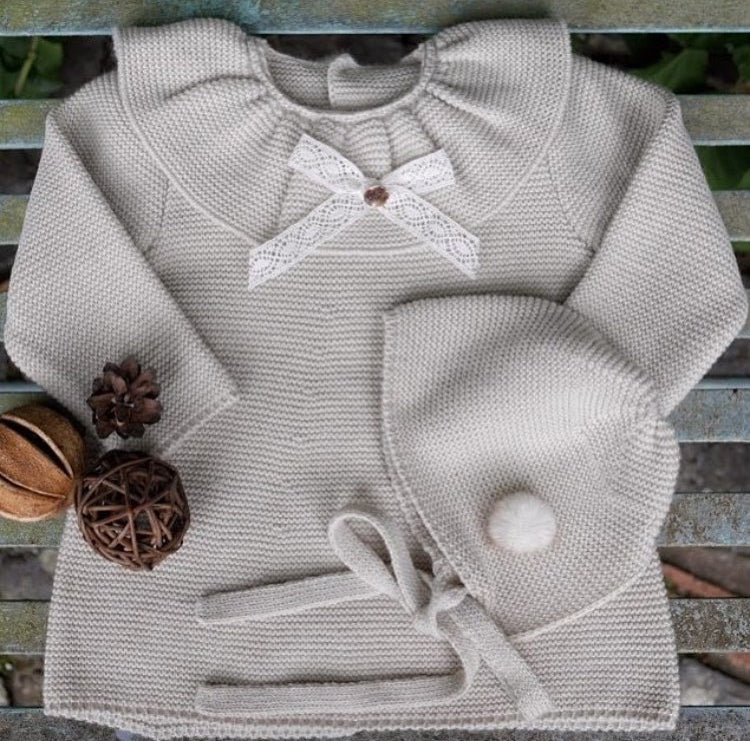 Beige baby dress Spanish baby and children's clothes by Anna and Louis Beige baby dress Spanish baby and children's clothes by Anna and Louis