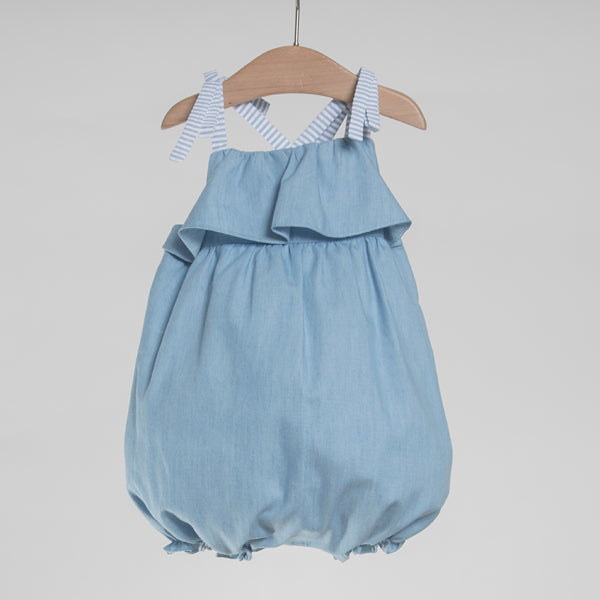 Girls Denim Anchor Print Dungaree skirt Dress – Stylestone