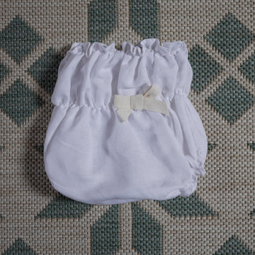 White cotton bloomers