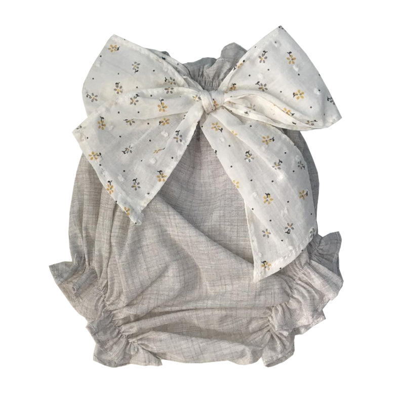 Grey baby bloomers