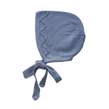 Grey baby bonnet